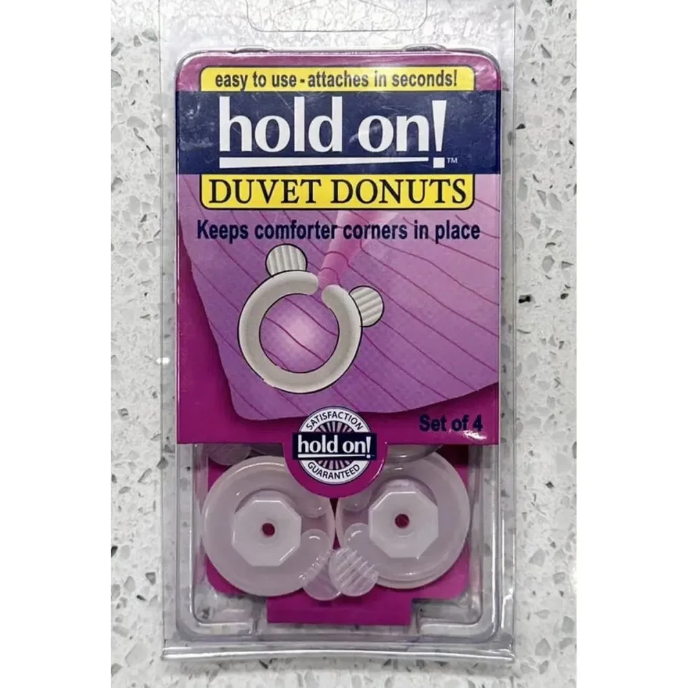 Hold On Duvet Comforter Clips Easy To Use Set Of 4 Duvet Donut Holders
